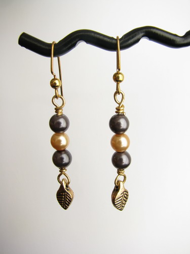 Earrings close-up