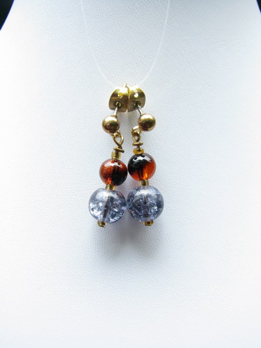 Earrings close-up