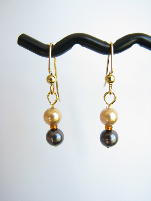 Earrings close-up