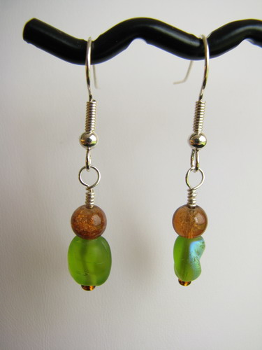 Earrings close-up