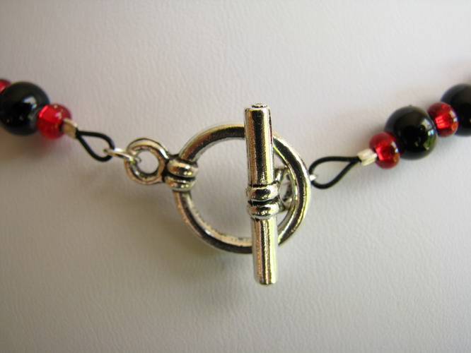 Toggle clasp close-up